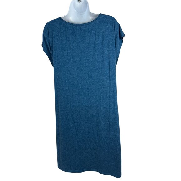Shein Womens Blue Knot Front Casual Dress Size L - Picture 3 of 6